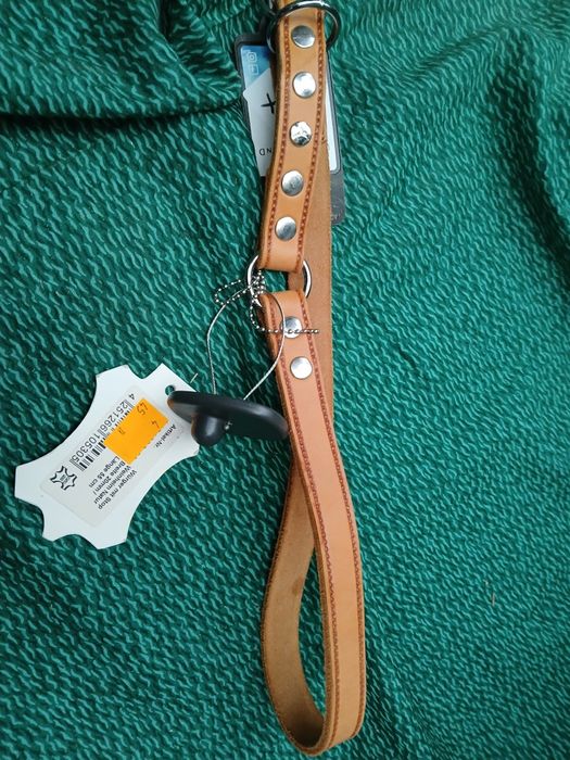 Obroża zaciskowa das lederband 55 cm M
