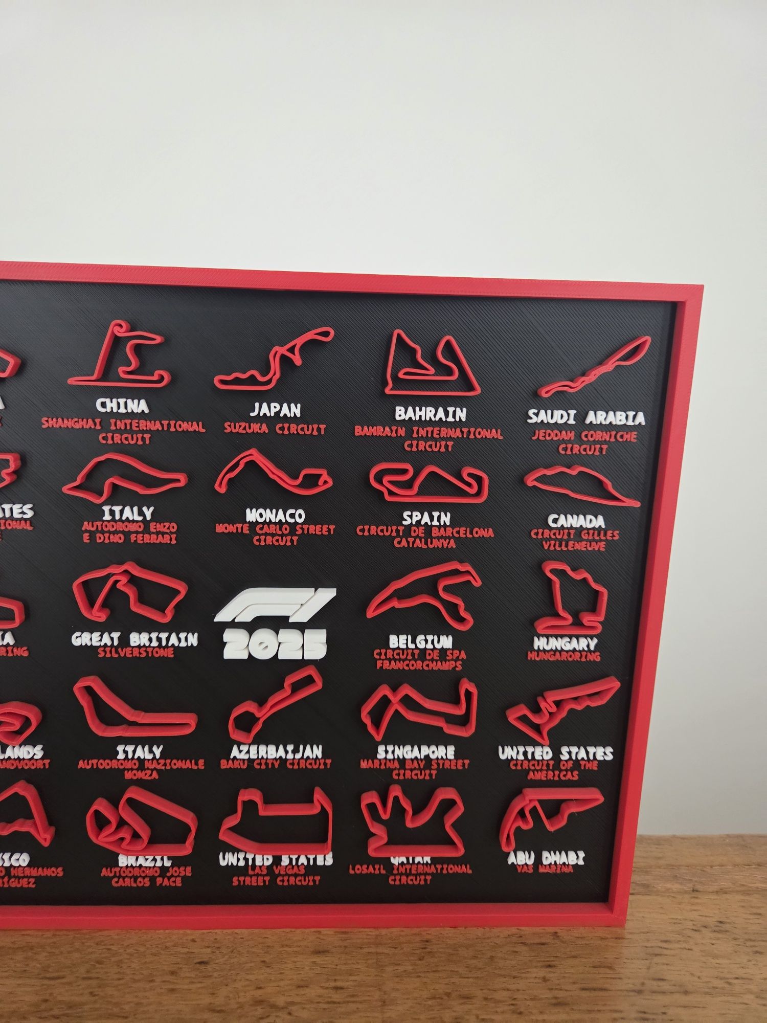 Fórmula 1 calendário de 2025 e porta chaves da p zero f1