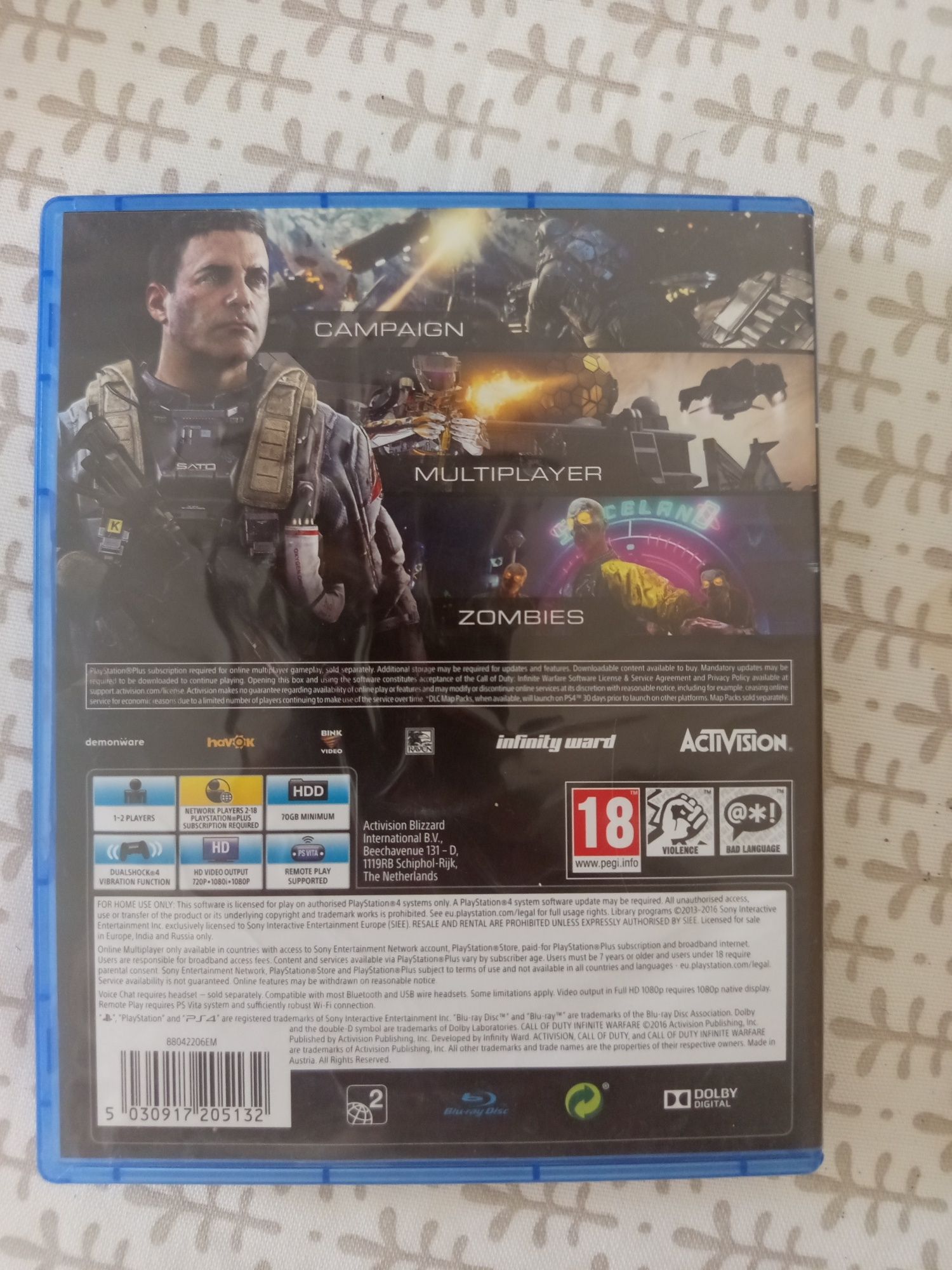 Call of Duty: Infinite Warfare - PS4 | Jogo em ótimo estado!