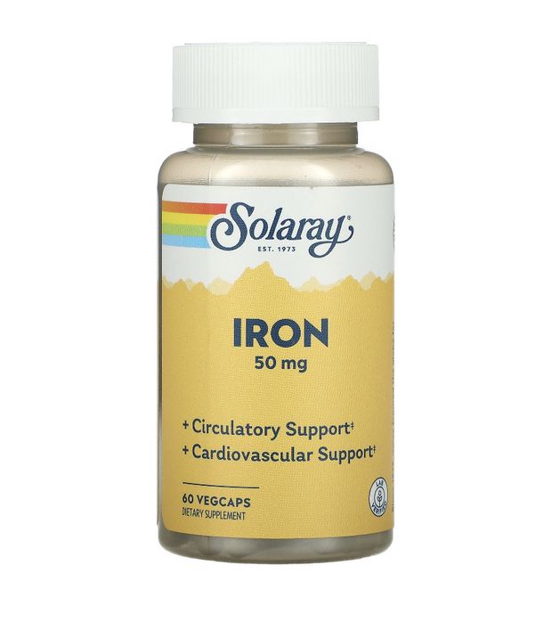 Железо Iron Doctor's best, Solaray, Now