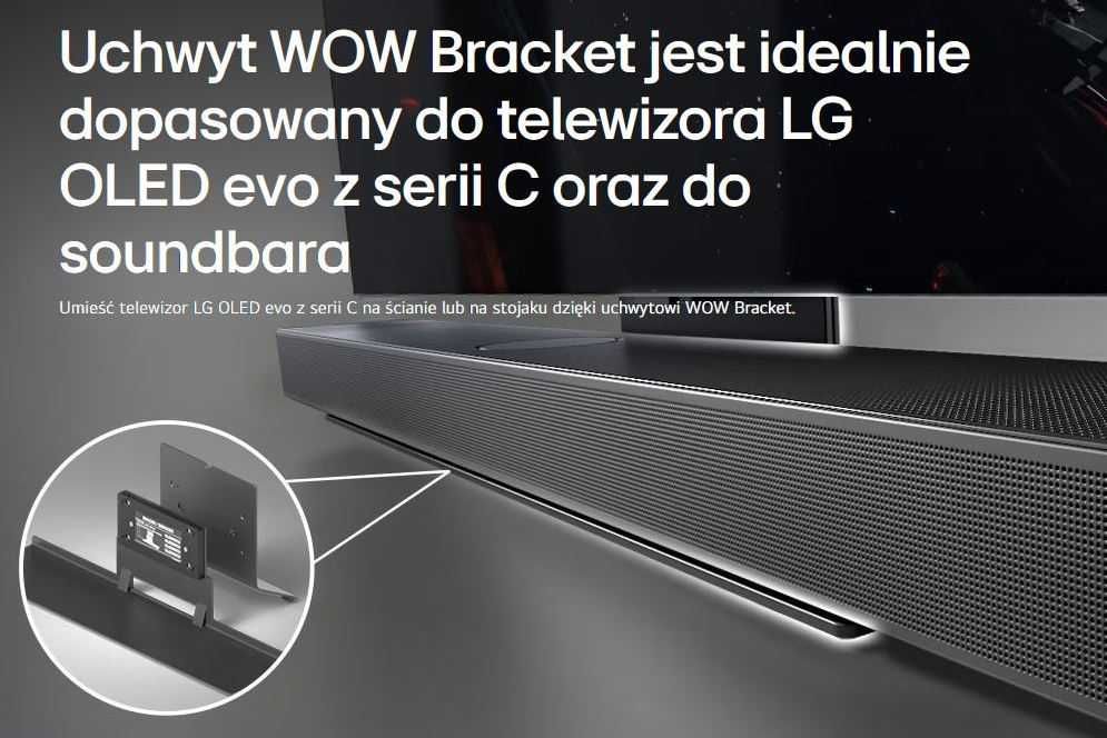 Uchwyt do podwieszenia soundbara do TV_LG OLED C2-C4