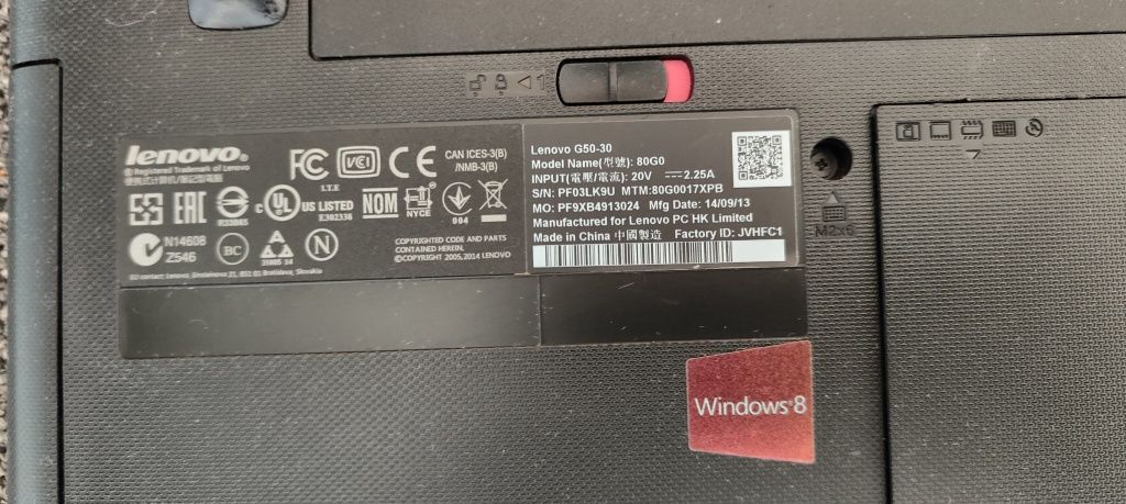 6xlaptop: Lenovo G50-30 80G0, Dell, 2xAsus R556L i5, X53Z, 2xSamsung