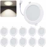 Oczko sufitowe LED podtynkowe 4000K naturalna biel 4W IP44 60mm 10szt