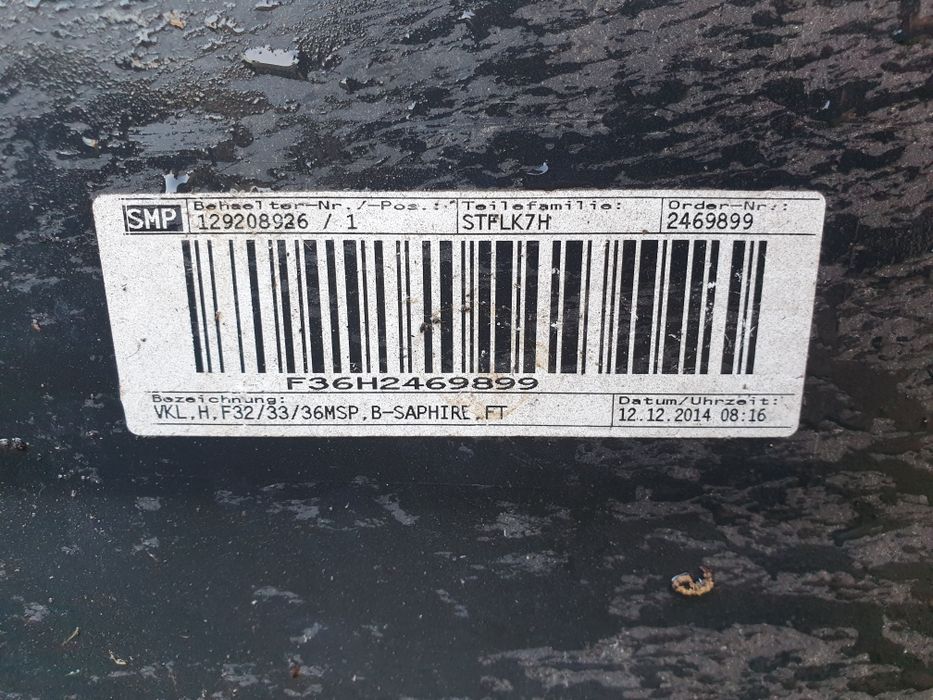 Bmw 4 f32 f33 f36 zderzak tyl m pakiet tylnj