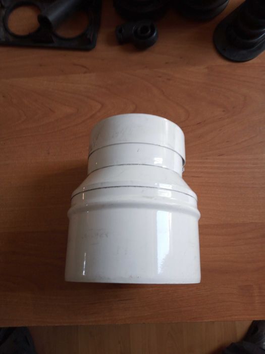 redukcja biała kominowa koncentryczna 125/90