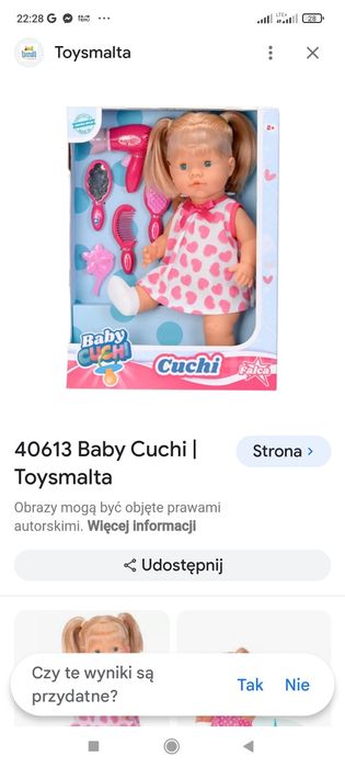 Lalka Baby Cuchi Taismalta