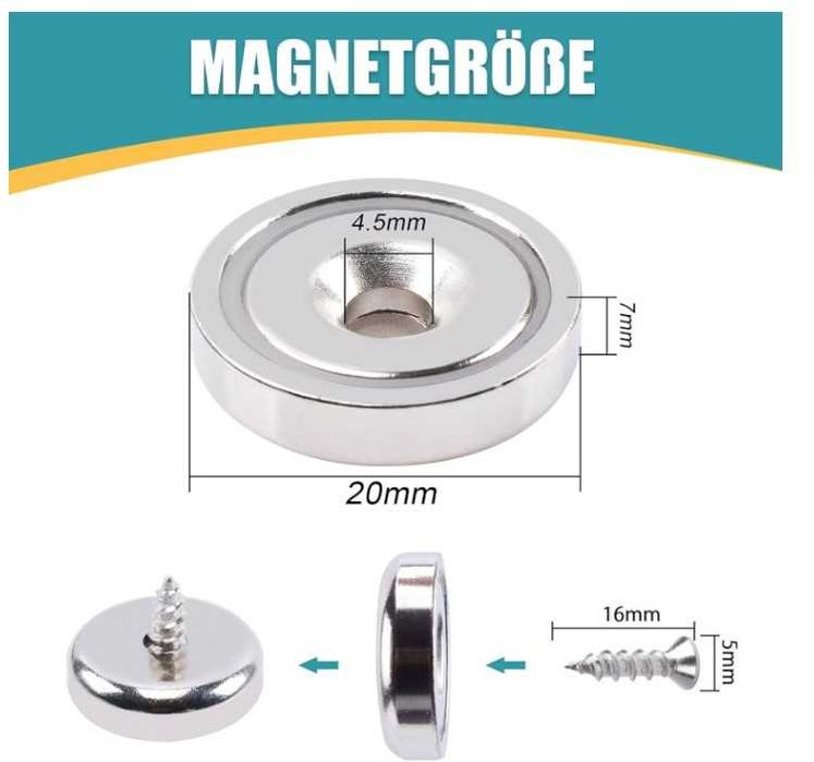 Zestaw 28 silnych magnesów neodymowych w 3 rozmiarach MAGXCENE