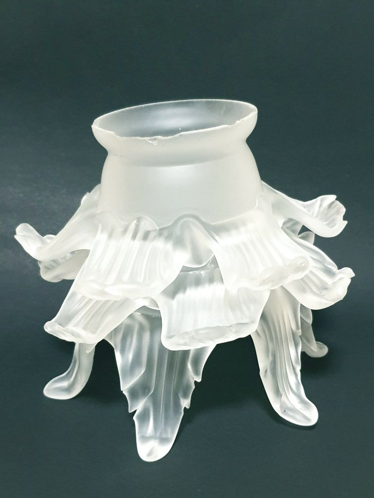 Fantástico antigo vidro de candeeiro  "Flor"  Murano