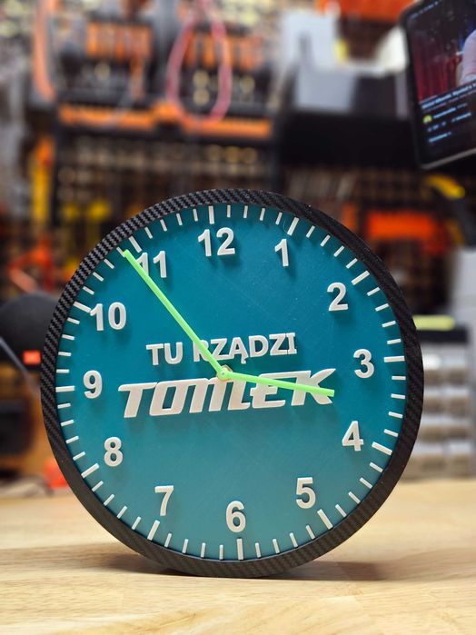 Zegar Ścienny Warsztatowy * Styl Makita * Świecący * Personalizowany *