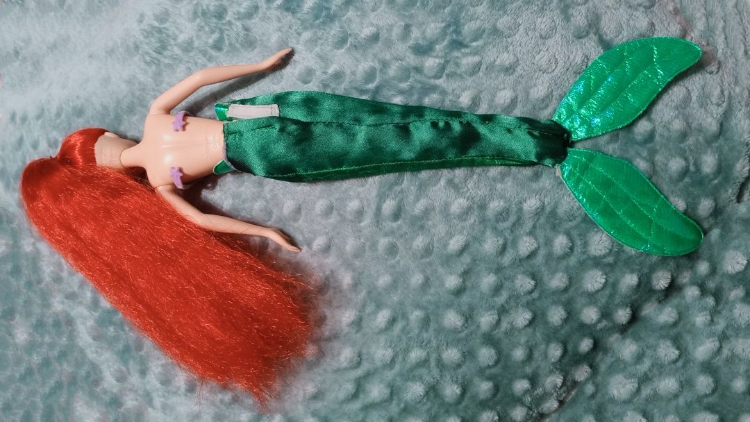 Lalka Barbie Disney Simba syrenka syrena Arielka długie włosy