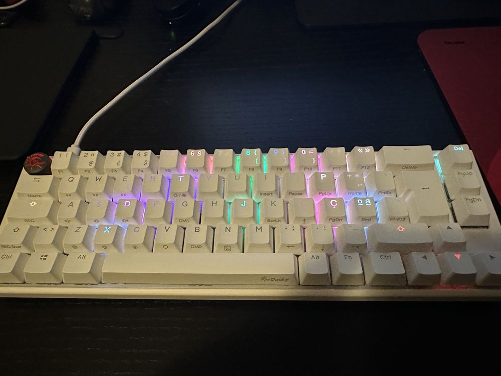 Ducky ONE 3 Classic SF 65% Pure White PT Layout Mx-Silver Novo