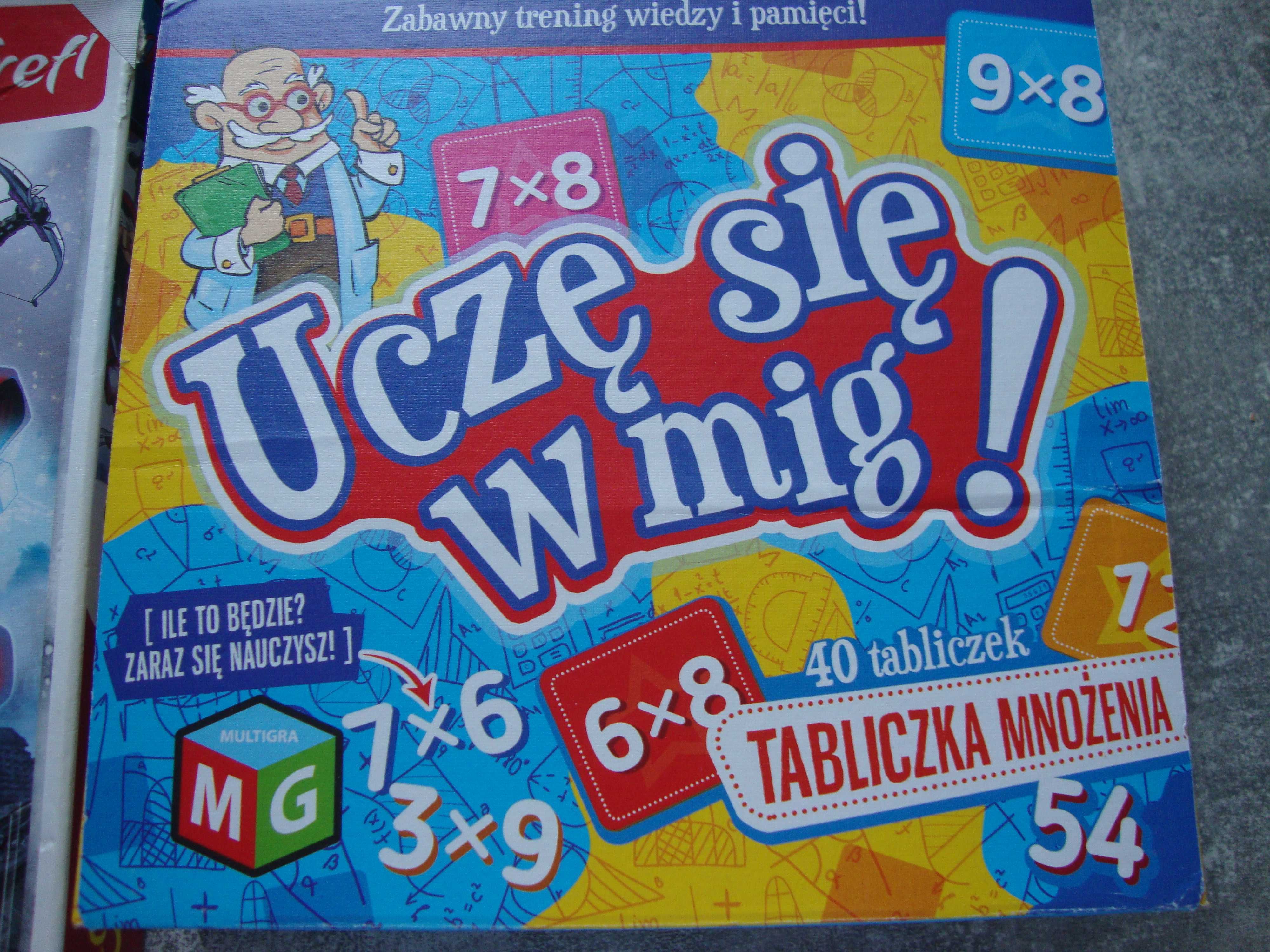 Zestaw 4 sztuk 2 x puzzle TREFL + 2 x gra dla wieku 4-7 lat