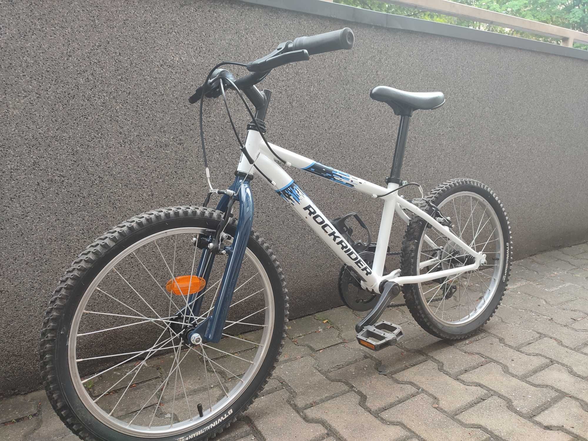 Rower MTB Rockrider ST 120 rama 20 cali koło 20 " biały