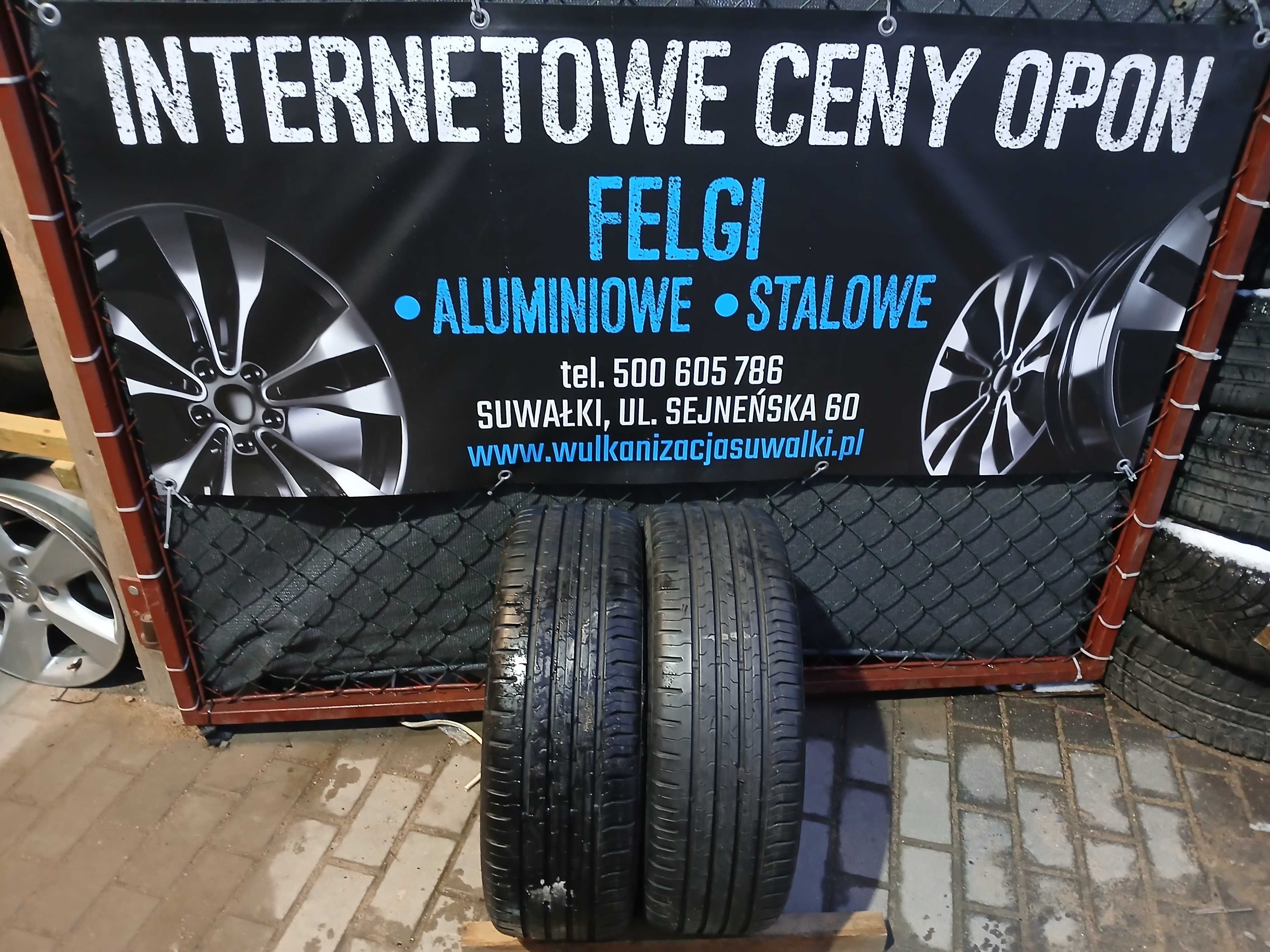 2x używane opony letnie 195/55 R16 Continental Montaż Gwarancja