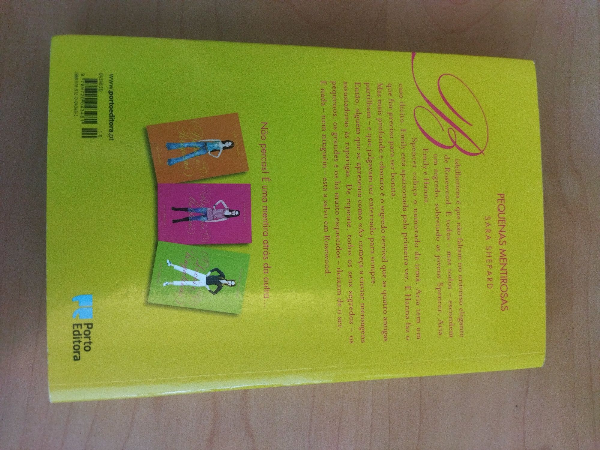 Livro "Pequenas mentirosas", de Sara Shepard