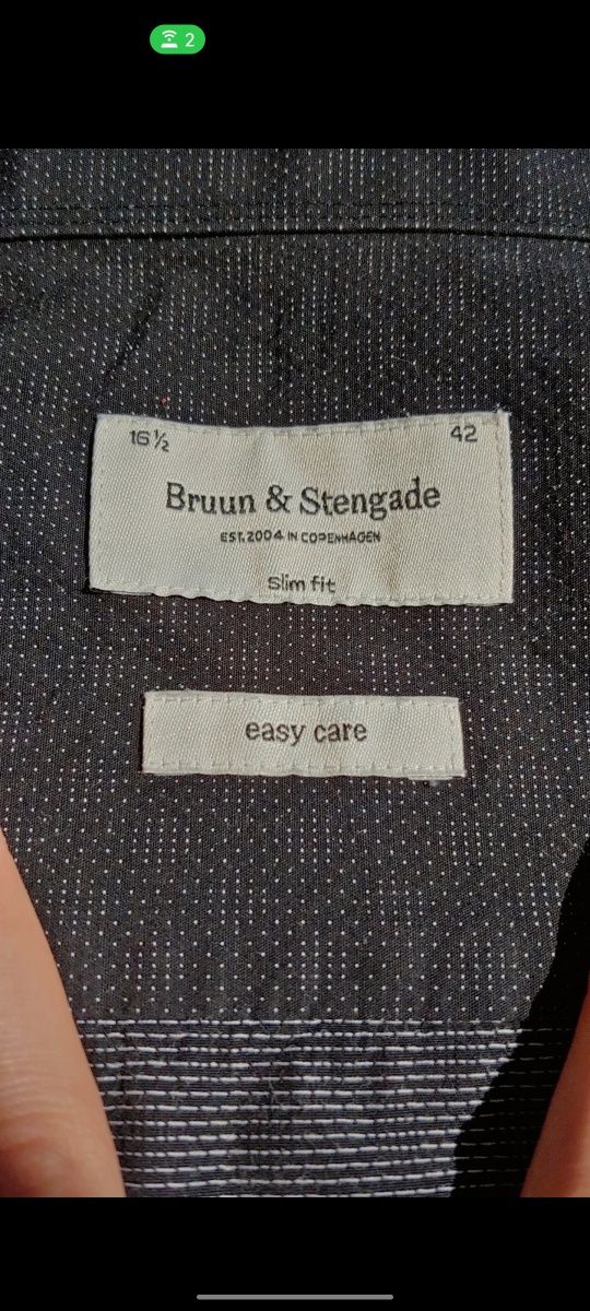 Koszula czarna Bruun & Stengade 42