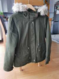 Kurtka parka zielona ZARA rozmiar XS