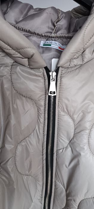 Pikowana kurtka Plus Size kaptur zamek XL 2XL 3XL 4XL