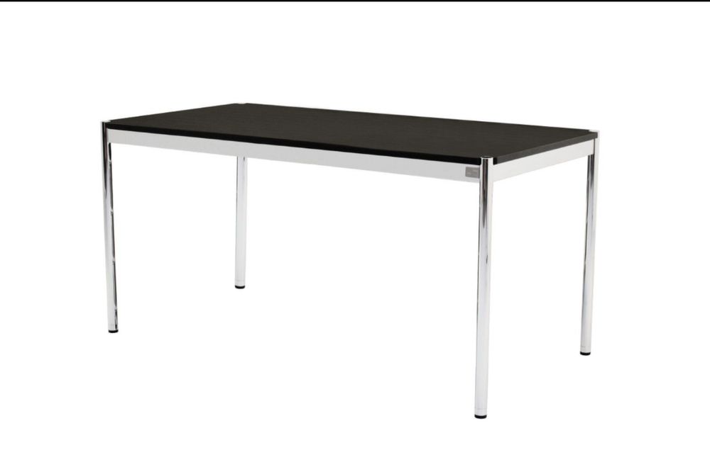 Usm Haller biurko czarne, białe 175x100