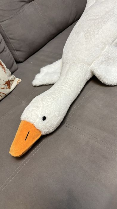 Іграшка Гусь, білий, 75 см довжиною