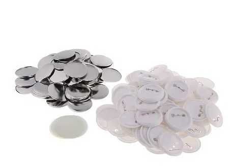 100 conjuntos para Pins / Crachás 58mm