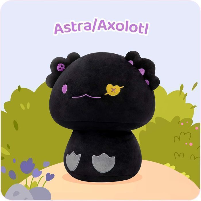 Maskotka Pluszak Przytulanka 20cm Aksolotl Czarny