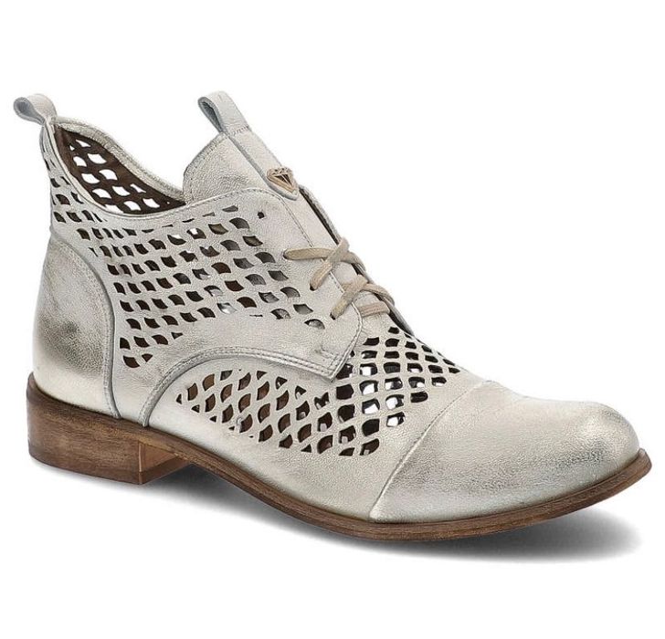 Złote Botki Pro-Moda Eleganckie Buty Damskie r.39