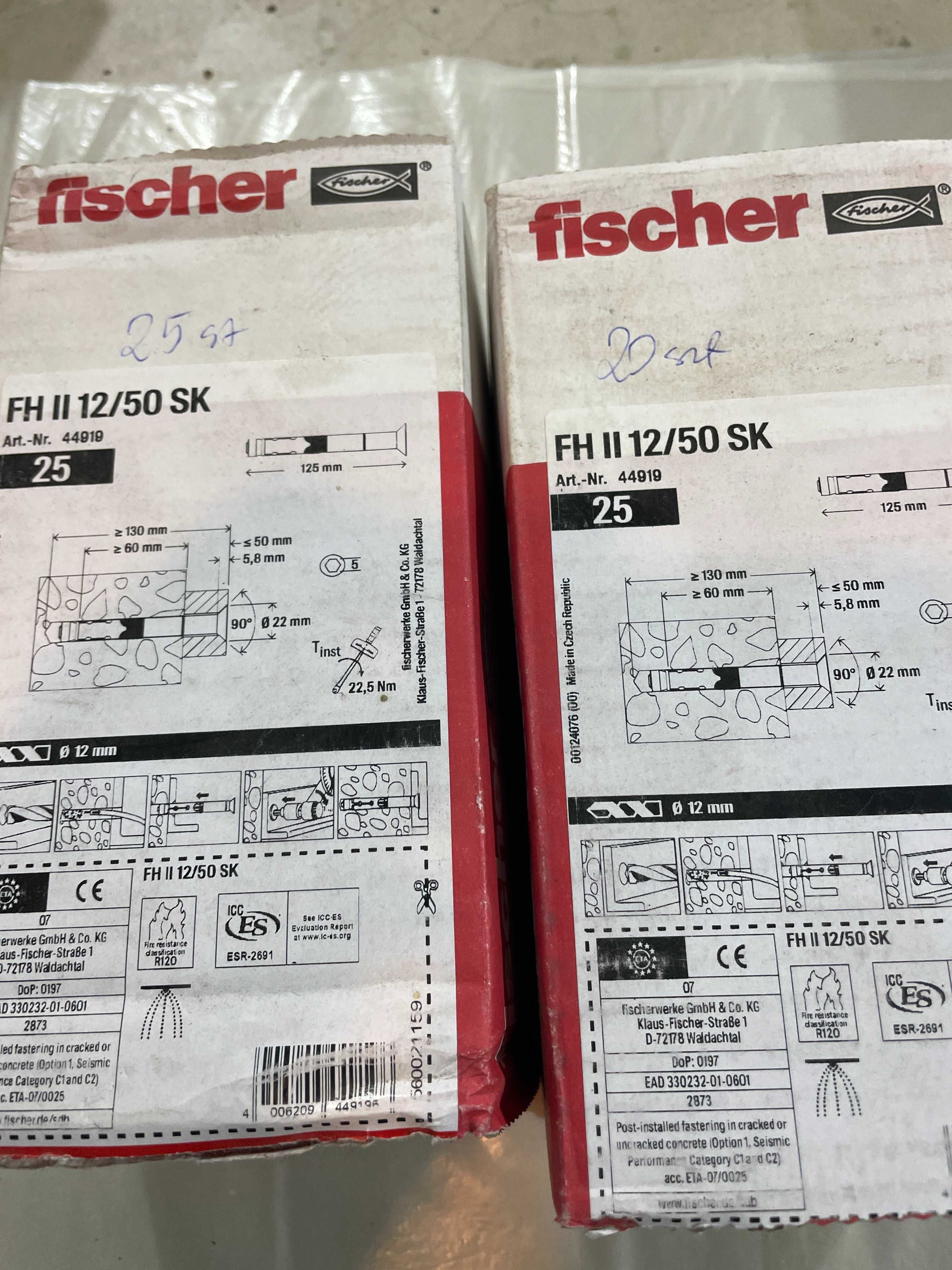 Kotwa do wysokich obciążeń Fischer FH II 12/50 SK 12 mm