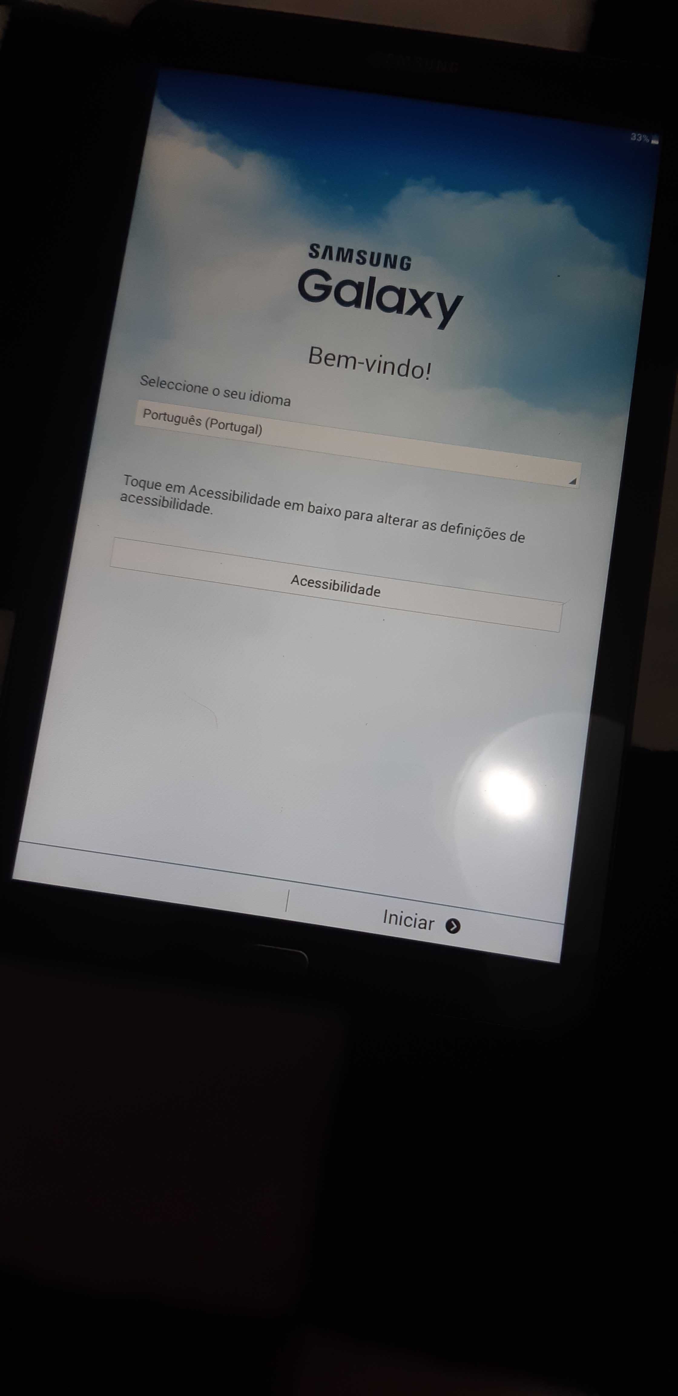 Tablet Samsung Galaxy Tab E + suporte extra