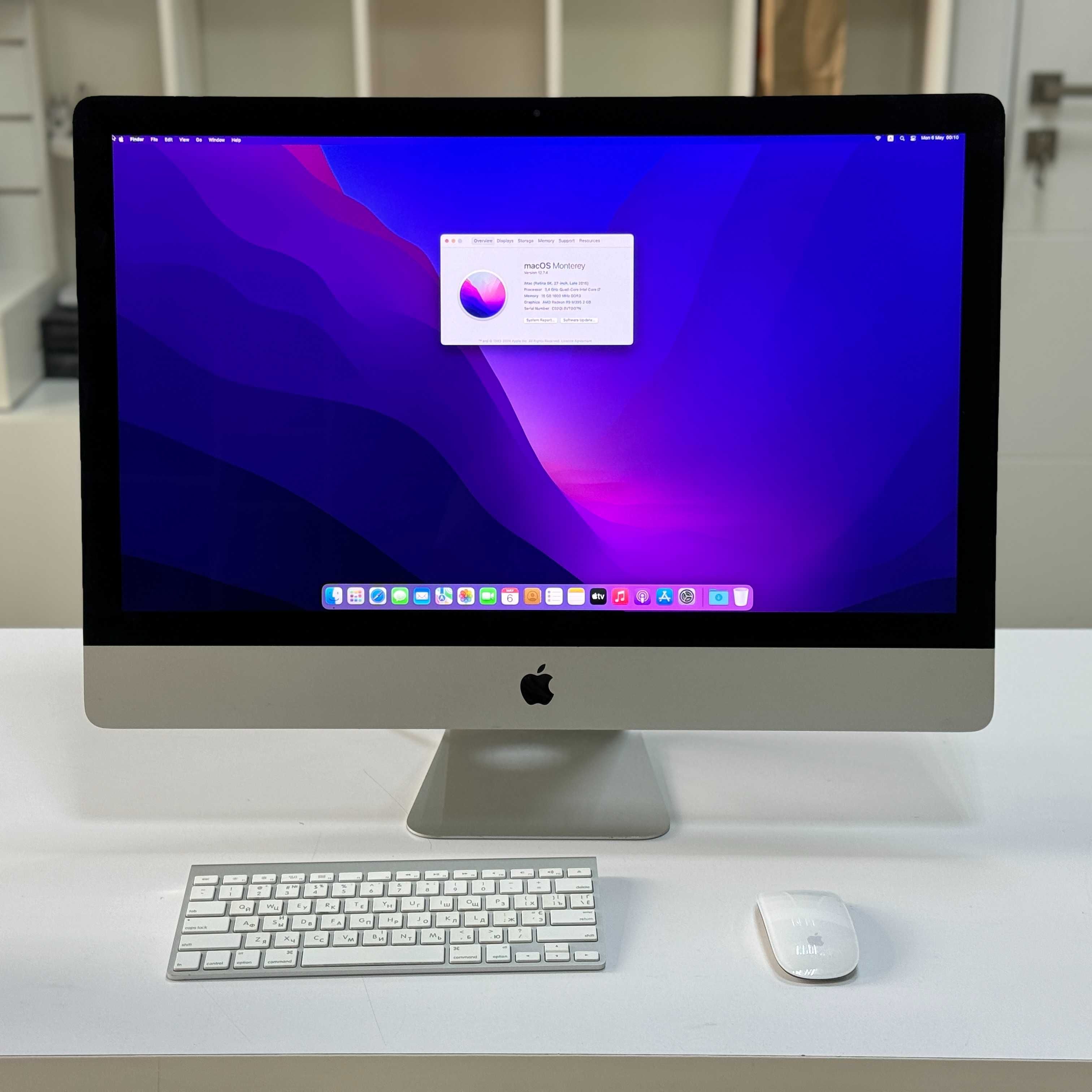 apple imac 27" 2015 5K Retina, i7-6700, 16gb DDR3, SSD 256gb