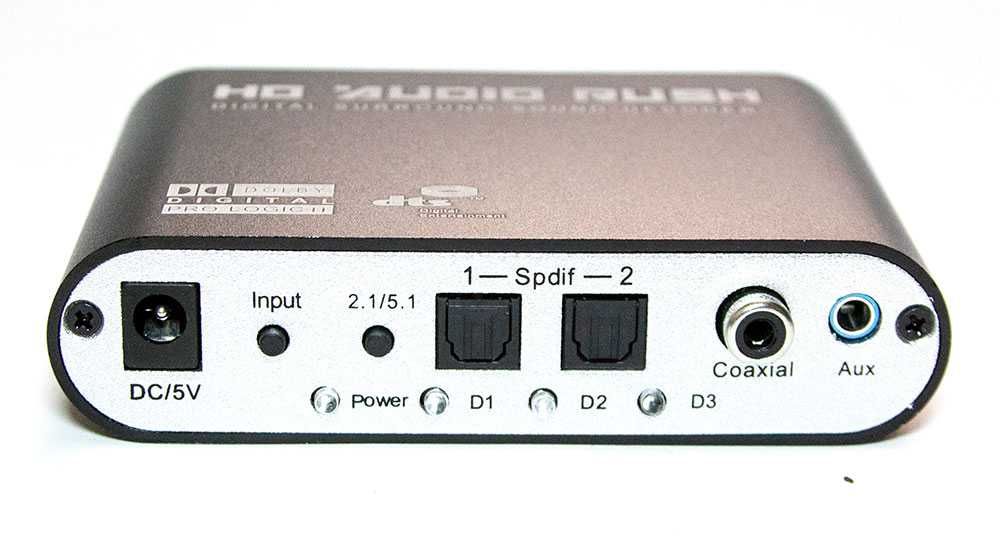 Цифро аналоговый ЦАП аудио конвертер декодер звука с оптического в 5.1