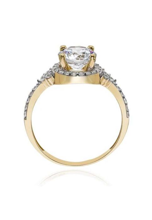 W. Kruk NOWY Pierścionek złoty zaręczynowy 14 metki