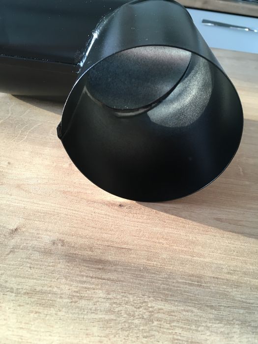 Niagara kolano rynny stalowe czarne 100 mm