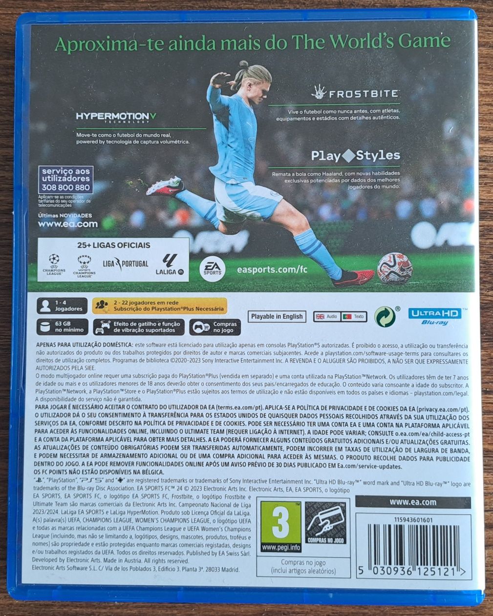 Jogo consola Sony Playstation 5 PS5 EA FC24 - como novo
