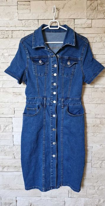 dżinsowa jeansowa sukienka