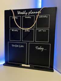 Tablica kredowa weekly planner