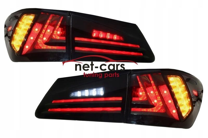 Lampy tylne tył LEXUS IS 250 XE20 06- 12 FULL LED Czarne dymione