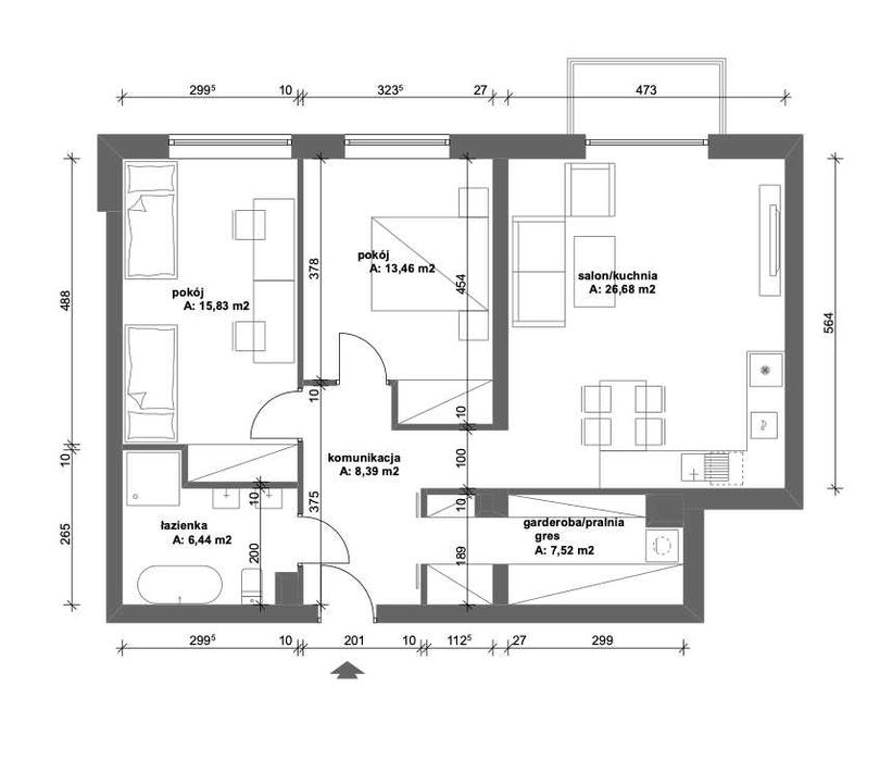 Na sprzedaż nowe mieszkanie 78 m², Osiedle Powiśle – blok z windą