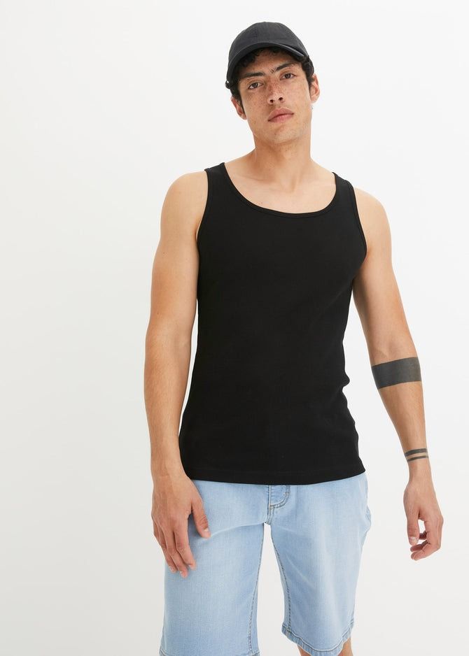 B.P.C topy męskie 2-pak prążkowane r.4XL