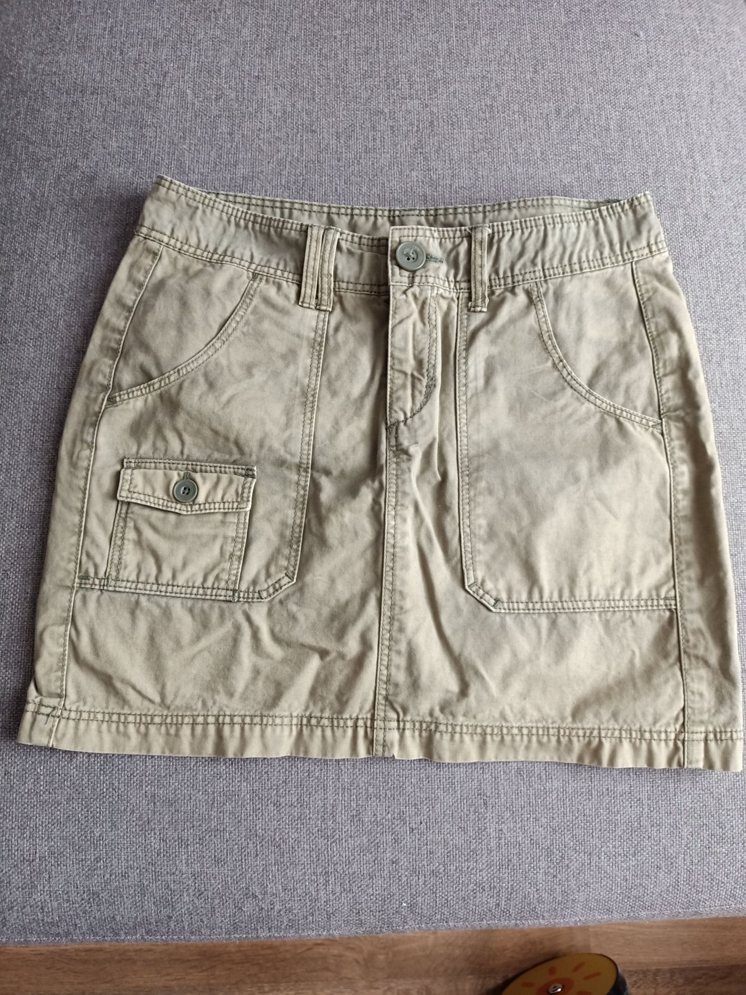 Spódnica h&m 34 khaki