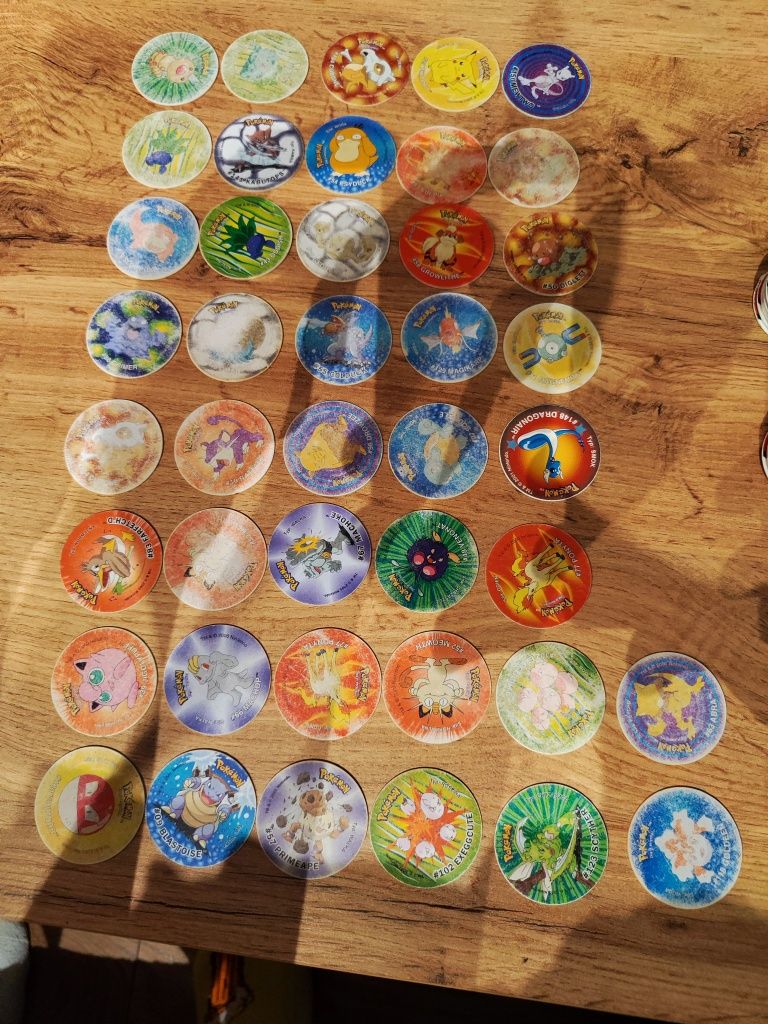 Pokemon tazos - kolekcja 158 sztuk