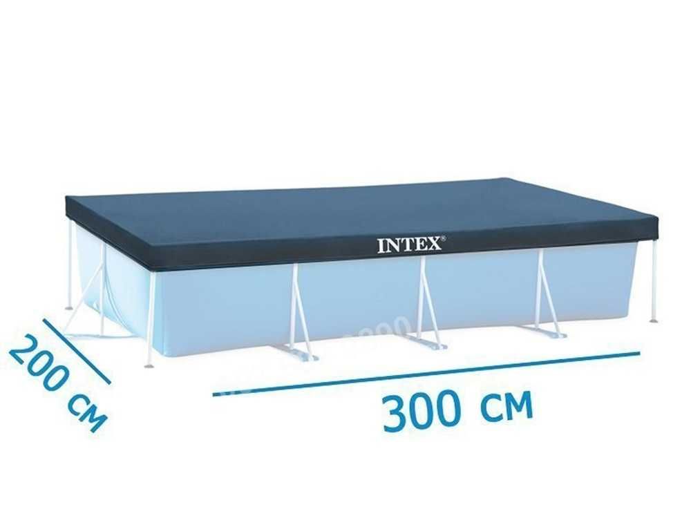 Бассейн каркасний прямокутний басейн Intex Metal Frame 300х200х75 Нові