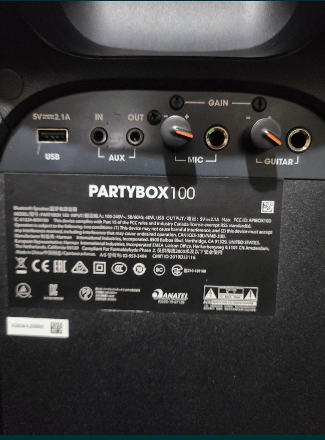 Портативная  колонка акустика  JBL Partybox 100