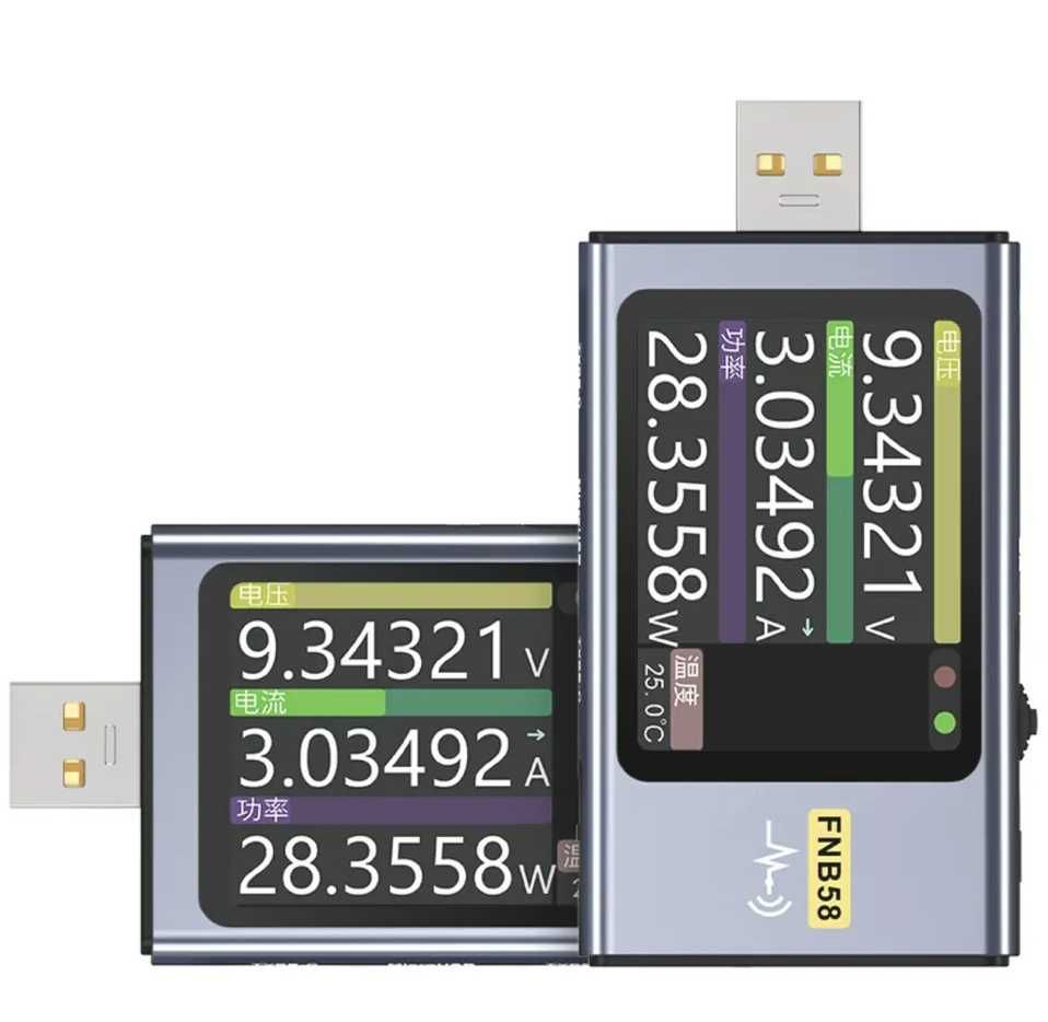 FNB58  FNB48 FNB38  FNIRSI -C1  USB  тестер тригер QC PD  FCP/SCP/ AFС