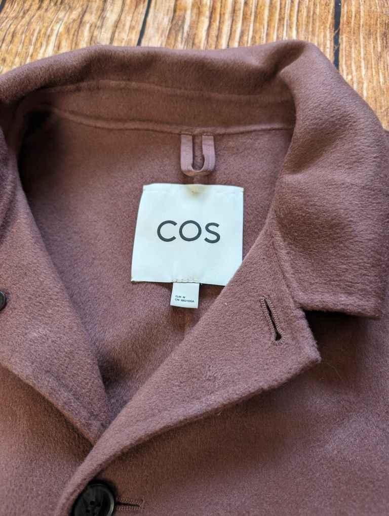Wełniana kurtka Cos utility wool Jacket jedwab lyocell wełna