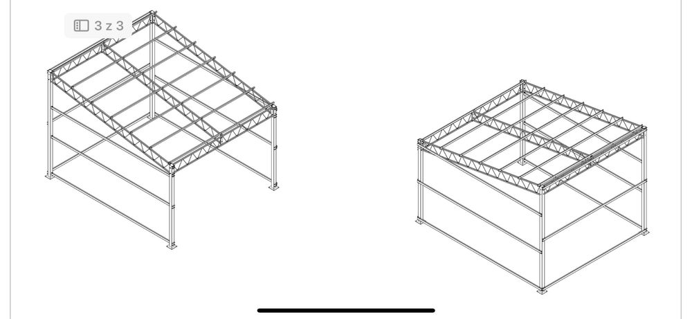 Wiata, Garaz, Konstrukcja stalowa _ zamiana