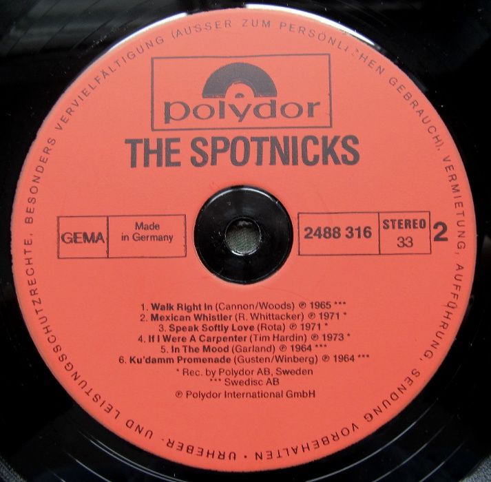 The Spotnicks – The Spotnicks, winyl 12'', 33 rpm, EX