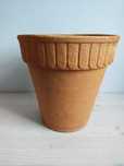 Stara donica gliniana ceramiczna fi 28 cm