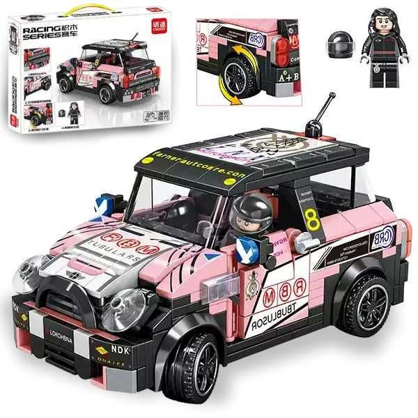 Klocki SAMOCHÓD NAPĘD MINI Cooper Dla Dziewczynki Jeździ