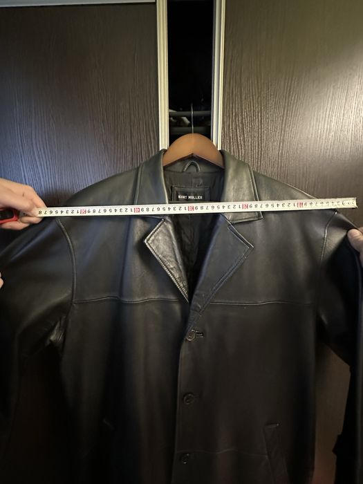 Шкіряний плащ Kurt Muller XXXL